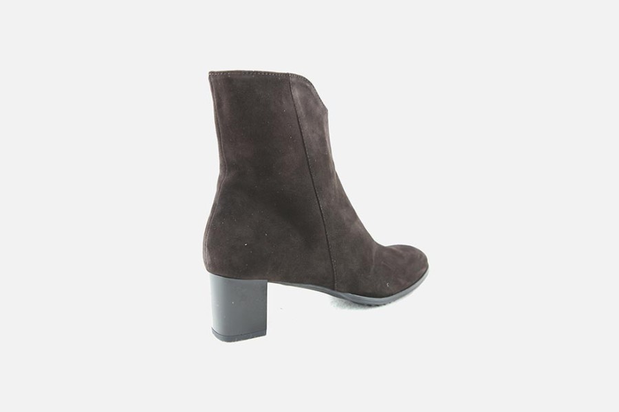 Women Brunate | Brunate - Bellay Daim Choco Ankle Boots On Labotte