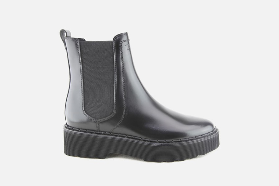 Women Tod's | Tod'S - Tods Chelsea 80 Noir Ankle Boots On Labotte