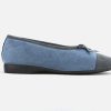 Women Exquise | Exquise - Songe Gris Bleu Low Slippers On Labotte