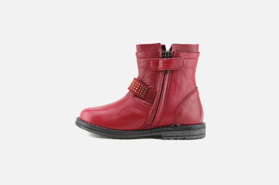 Girls Romagnoli | Romagnoli - Irisette Framboise Ankle Boots On Labotte
