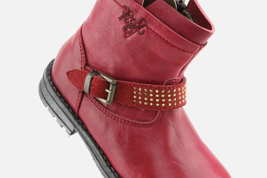 Girls Romagnoli | Romagnoli - Irisette Framboise Ankle Boots On Labotte