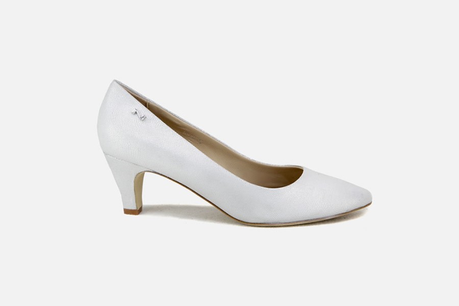 Women Nathan Baume | Nathan Baume - Nova Light Silver Pumps On Labotte