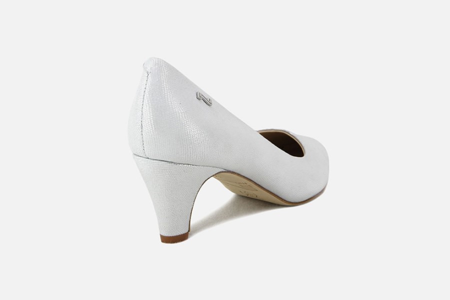 Women Nathan Baume | Nathan Baume - Nova Light Silver Pumps On Labotte