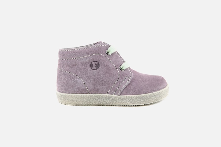 Girls Falcotto | Falcotto - Pilote Rose Vert Lace-Up Boots On Labotte