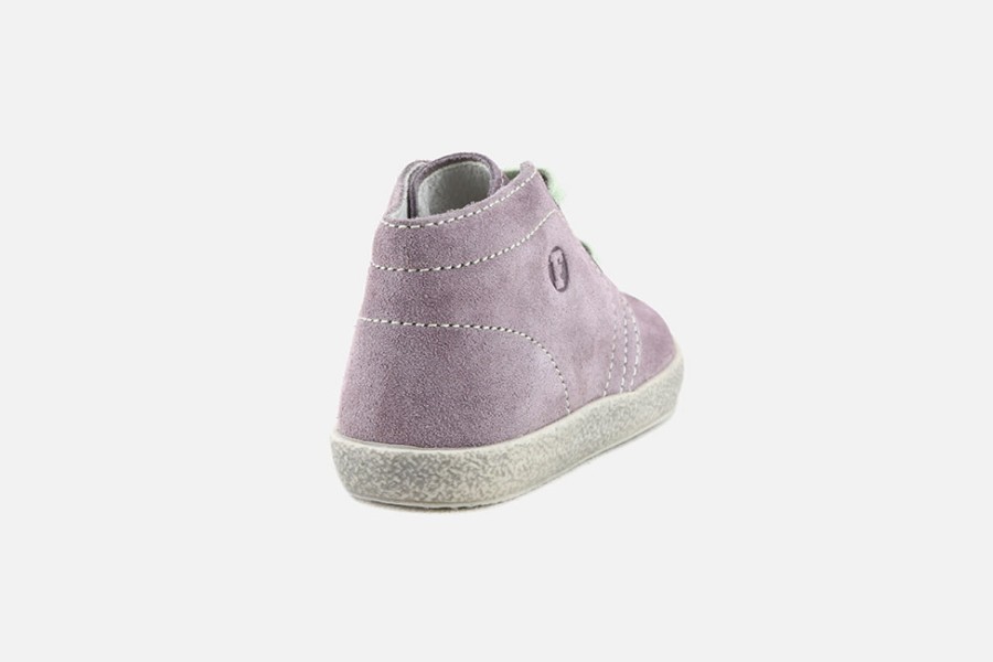 Girls Falcotto | Falcotto - Pilote Rose Vert Lace-Up Boots On Labotte