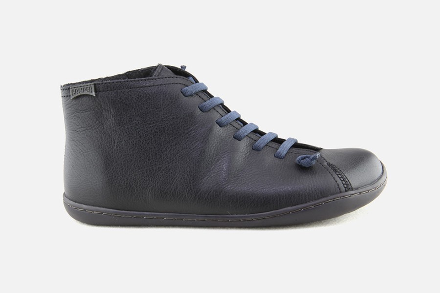 Men Camper | Camper - Peu Cami Hi Black Lace-Up Boots On Labotte
