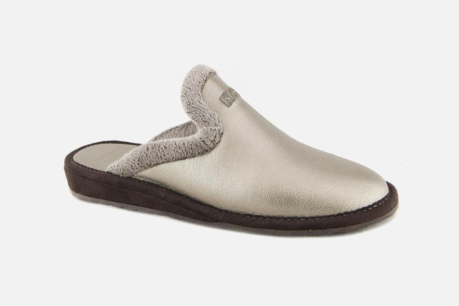 Women Nordikas | Nordikas - Datcha Metallic Low Slippers On Labotte