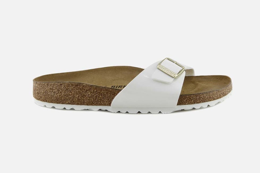 Women Birkenstock | Birkenstock - Madrid Birko White Sandals On Labotte