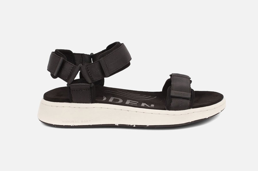 Women Woden | Woden - Line Black Sandals On Labotte