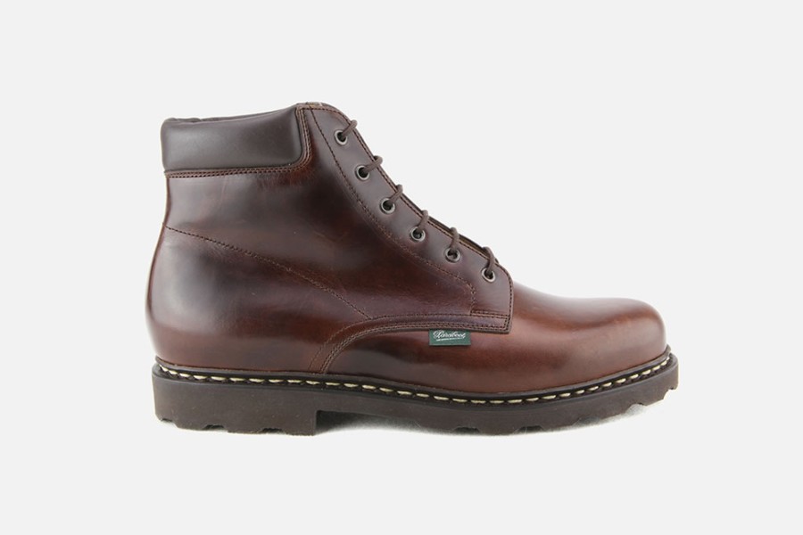 Men Paraboot | Paraboot - Bergerac Ecorce Lace-Up Boots On Labotte