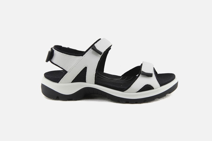 Women Ecco | Ecco - Offroad White Woman Sandals On Labotte