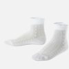 Girls Falke | Falke - Romantic Net White Socks On Labotte