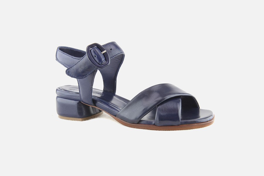 Women Lorenzo Masiero | Lorenzo Masiero - Laurier Deep Blue Sandals On Labotte