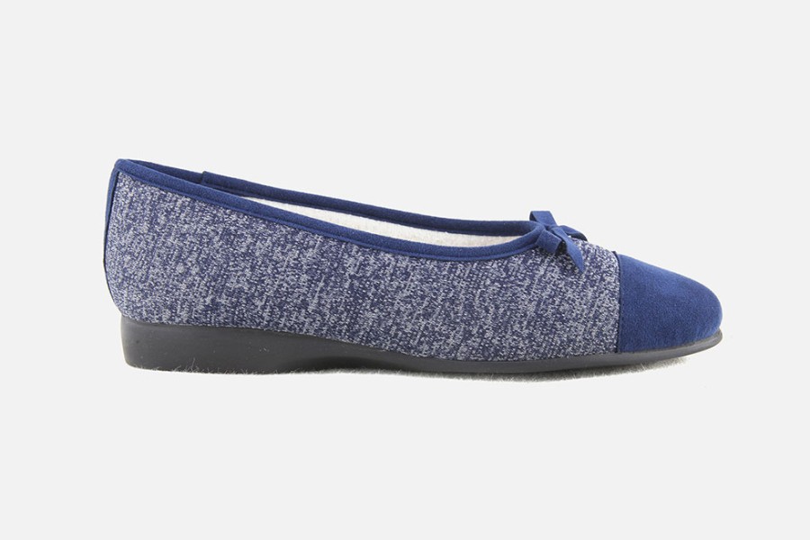 Women Exquise | Exquise - Loggia Blue Mix Low Slippers On Labotte