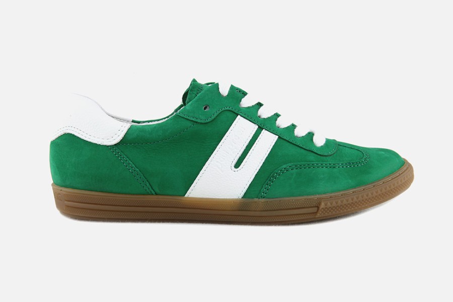 Women Paul Green | Paul Green - Pistache Prairie Sneakers On Labotte