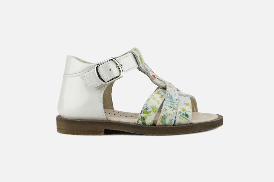 Girls Romagnoli | Romagnoli - Anna Multi Floral Sandals On Labotte