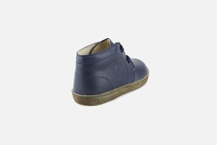 Girls Falcotto | Falcotto - Pilote Deep Blue Lace-Up Boots On Labotte