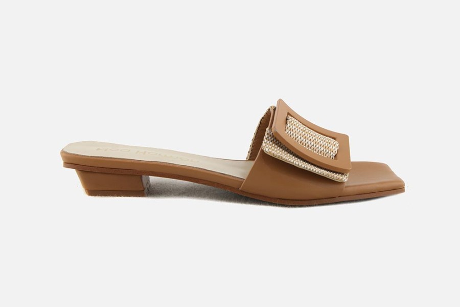 Women Noa Harmon | Noa Harmon - Nil Camel Sandals On Labotte