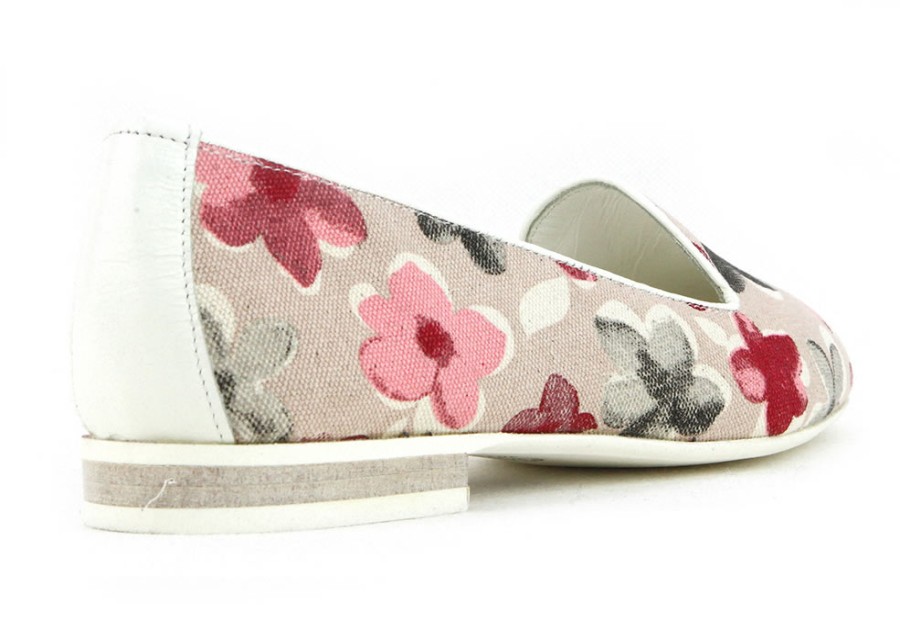 Women Rosana | Rosana - Semis Fleur Rose Loafers On Labotte