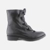 Women Le Bohémien | Le Bohemien - Margote Noir Lace-Up Boots On Labotte