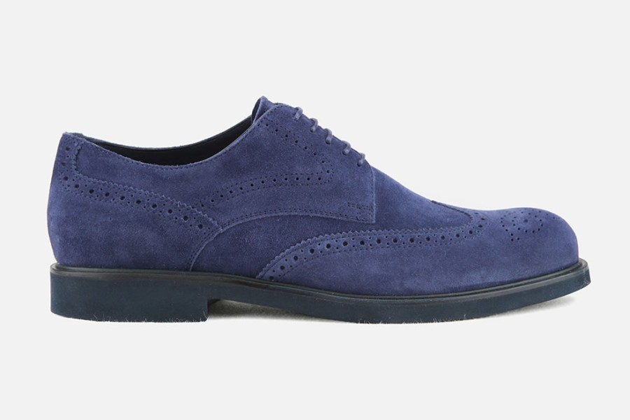 Men Tod's | Tod'S - Gregorio Ink Blue Derbies On Labotte