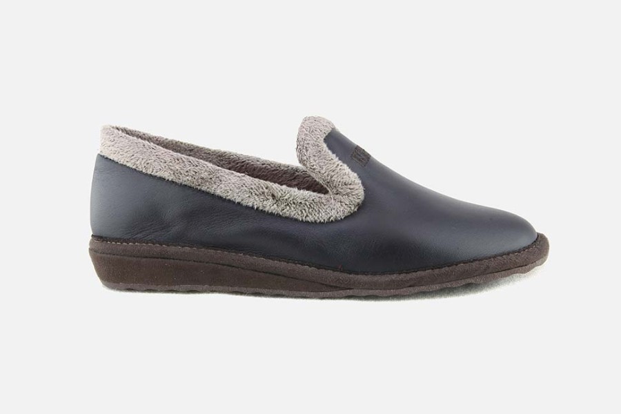 Women Nordikas | Nordikas - Fiordi Lisse Bleu Low Slippers On Labotte