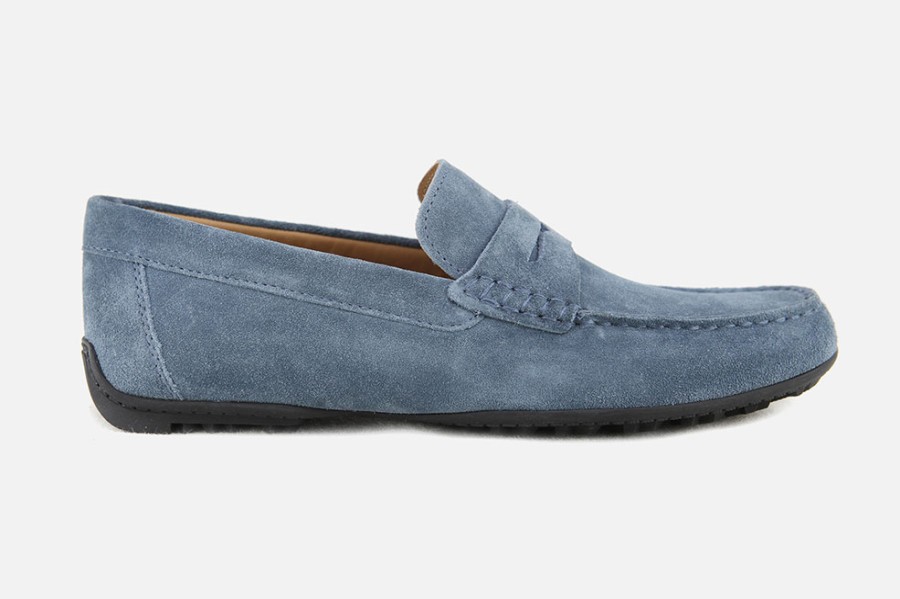 Men Geox | Geox - Kosmopolis Jeans Man Loafers On Labotte