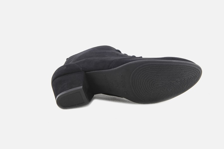 Women Arche | Arche - Malako Noir Lace-Up Boots On Labotte