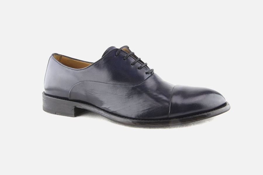 Men Calpierre | Calpierre - Ronnie Deep Blue Oxfords On Labotte