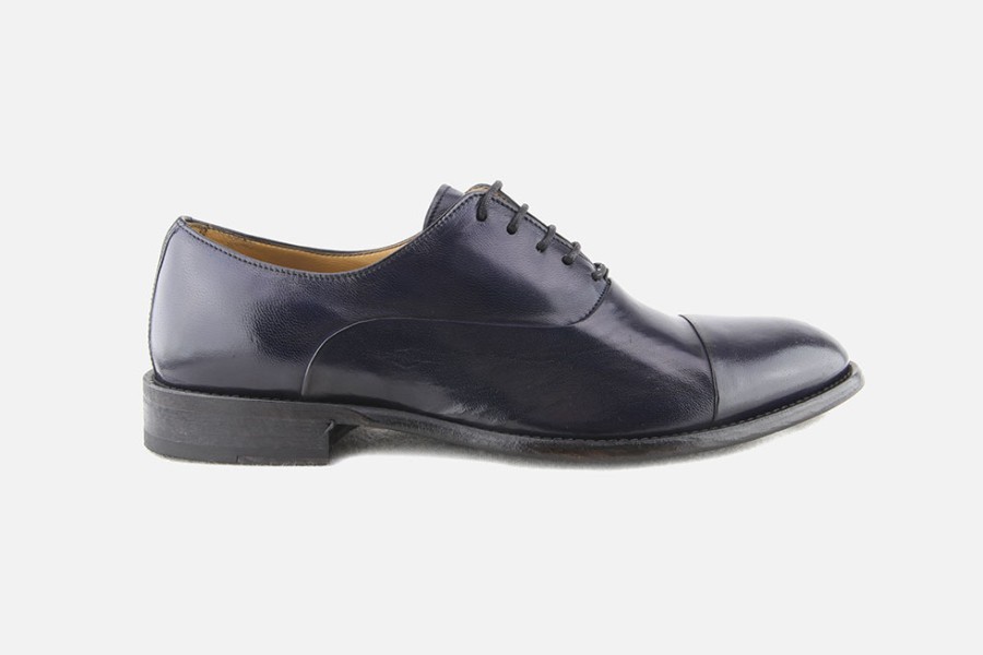 Men Calpierre | Calpierre - Ronnie Deep Blue Oxfords On Labotte