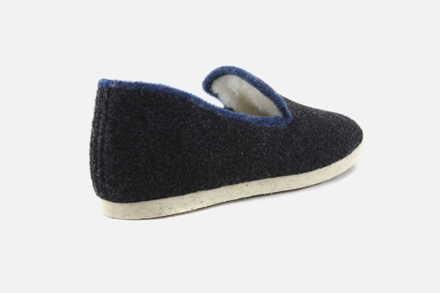 Men Exquise | Exquise - Gastoune Anthracite Charentaises On Labotte