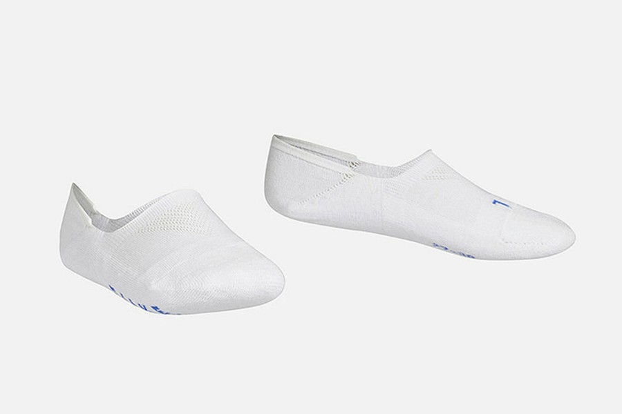 Girls Falke | Falke - Cool Kick Kids White No Show Socks On Labotte