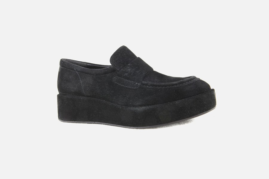 Women Pons Quintana | Pons Quintana - Tyrone Moc Black Loafers On Labotte