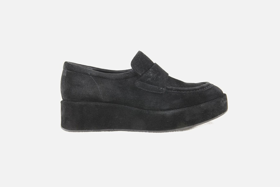 Women Pons Quintana | Pons Quintana - Tyrone Moc Black Loafers On Labotte