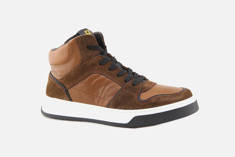 Boys Romagnoli | Romagnoli - Lookyx Cognac Lace-Up Boots On Labotte
