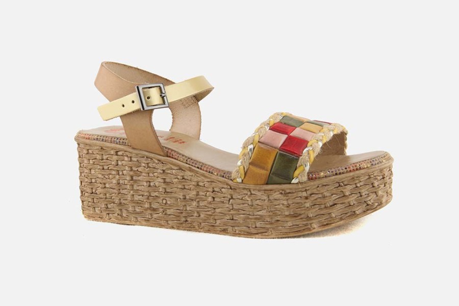 Women Porronet | Porronet - Semira Platino Multi Sandals On Labotte
