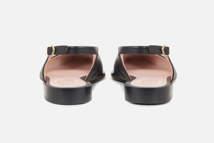 Women Tod's | Tod'S - Tods Sling Back Noir Pumps On Labotte