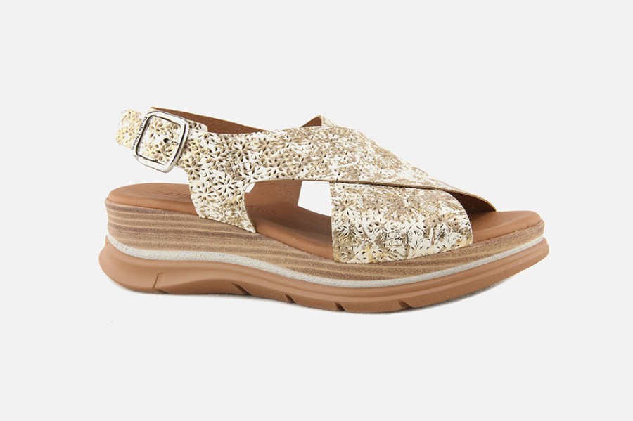 Women Paula Urban | Paula Urban - Nadina Blanc Oir Sandals On Labotte