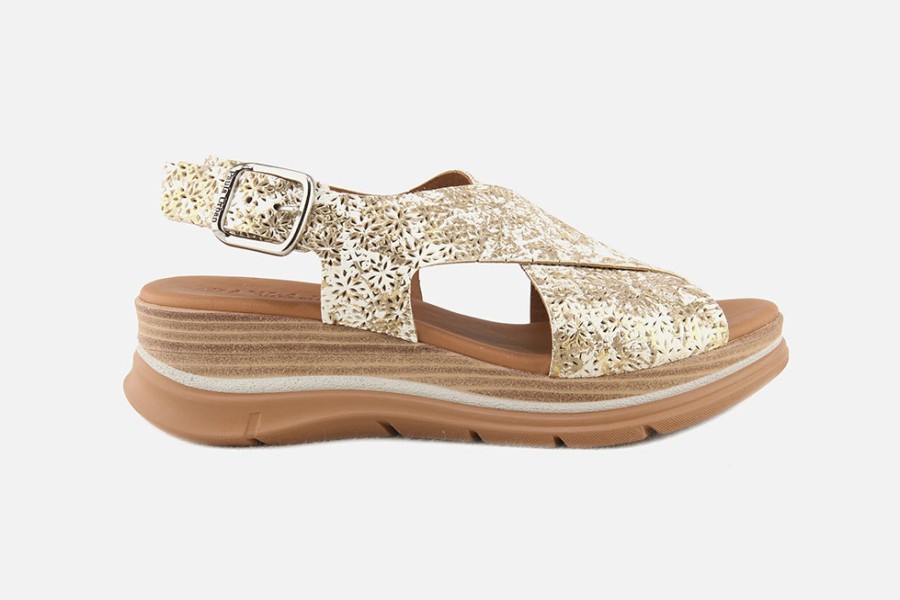 Women Paula Urban | Paula Urban - Nadina Blanc Oir Sandals On Labotte