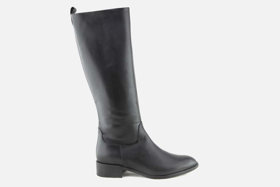 Women Cervone | Cervone - Chance Lisse Noir Boots On Labotte