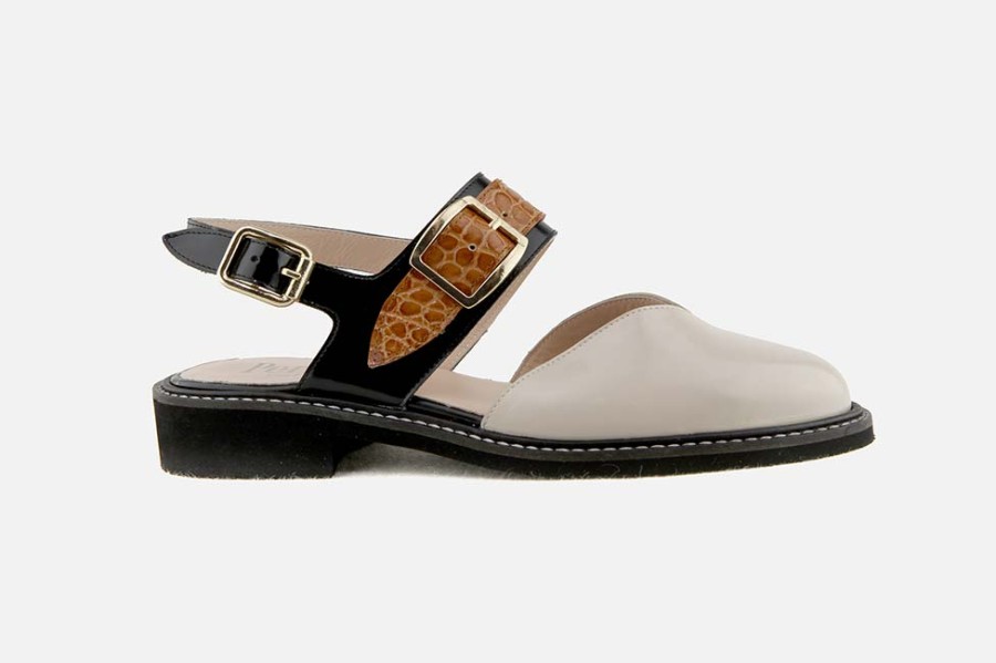 Women Pertini | Pertini - Rialto Noir Sandals On Labotte