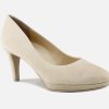 Women Paul Green | Paul Green - Please Daim Beige Pumps On Labotte