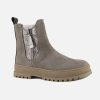 Girls Romagnoli | Romagnoli - Clara Daim Taupe Ankle Boots On Labotte