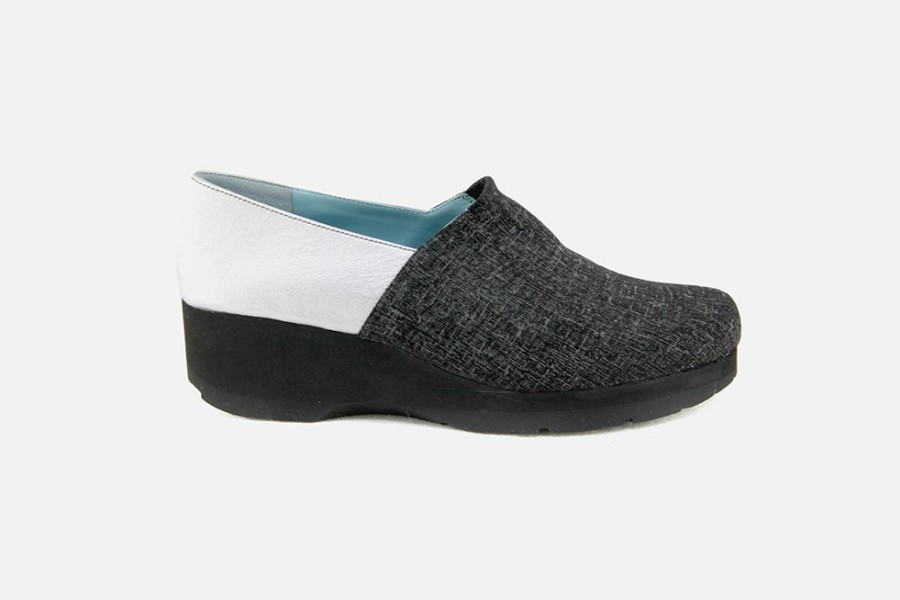 Women Thierry Rabotin | Thierry Rabotin - Topo Black Silver Loafers On Labotte