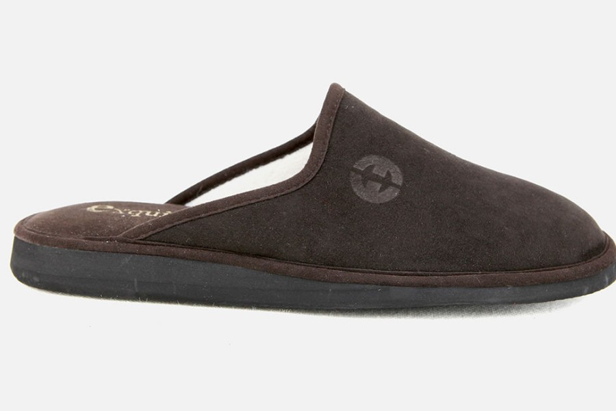 Men Exquise | Exquise - Rinaldo Choco Low Slippers On Labotte