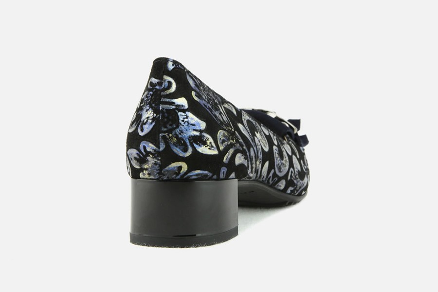 Women Brunate | Brunate - Baden Imprime Bleu Loafers On Labotte