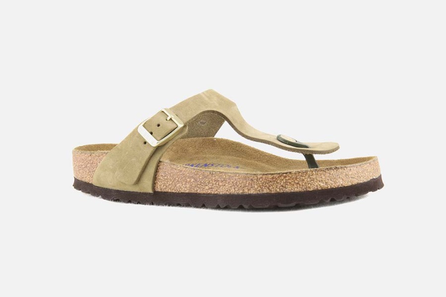 Women Birkenstock | Birkenstock - Gizeh Kaki Sandals On Labotte