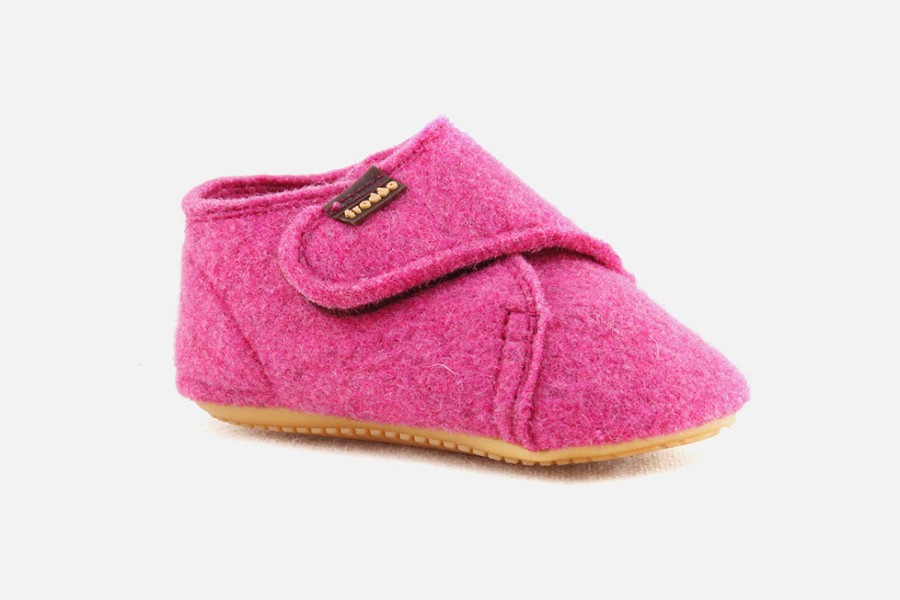 Girls Froddo | Froddo - Choups Wooly Pink Low Slippers On Labotte