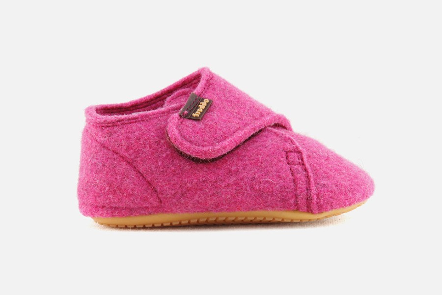 Girls Froddo | Froddo - Choups Wooly Pink Low Slippers On Labotte