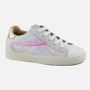 Girls Romagnoli | Romagnoli - Armande Blanc Glitter Lace-Up Shoes On Labotte